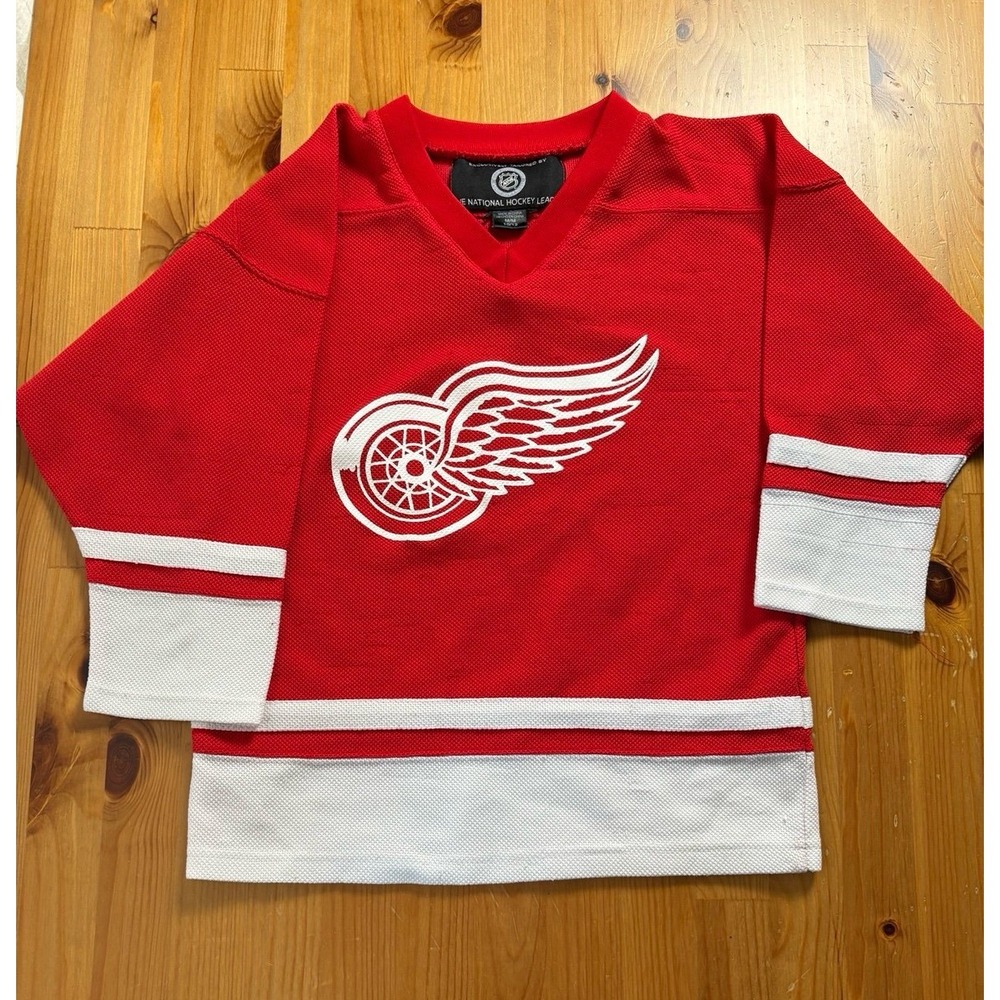 Vintage NHL Boys Detroit Red Wings Hockey Jersey Size M (10/12)